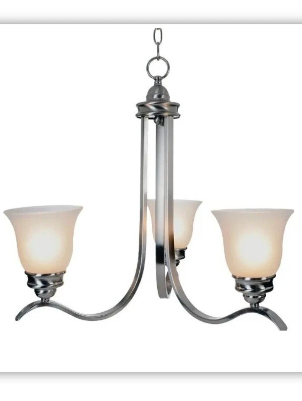 Monument 3-Light Modern Chandelier Brushed Nickel